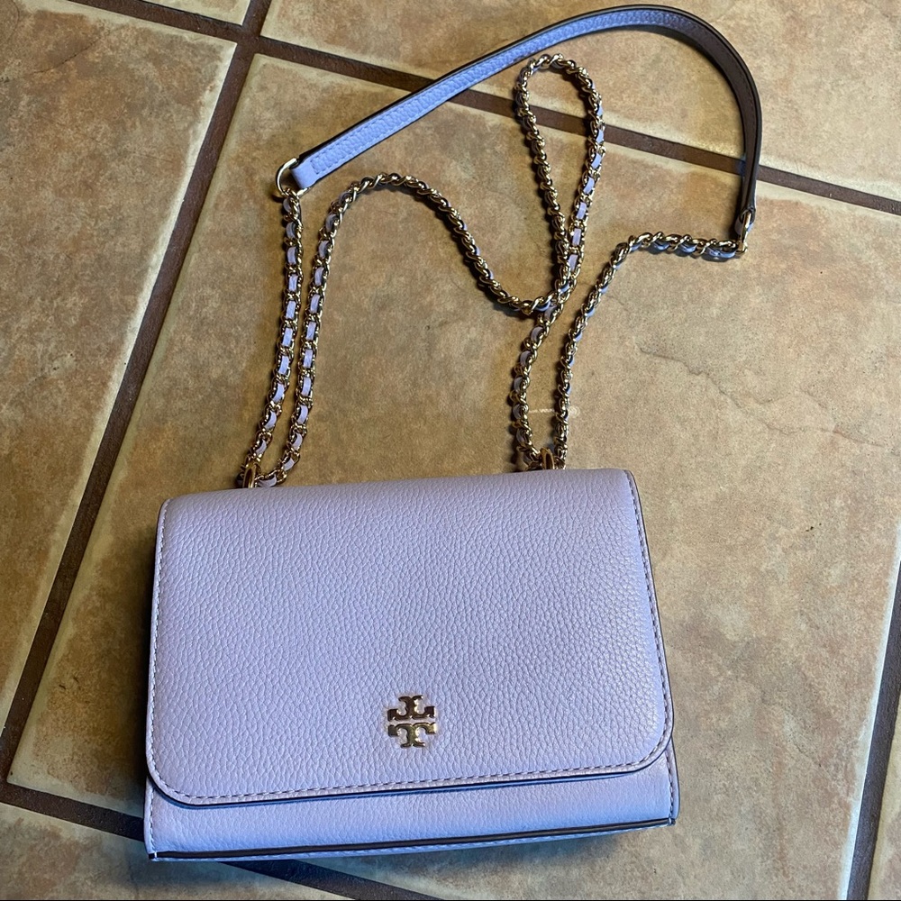 NWOT Tory Burch Mini Carter Pebble Leather Crossbody - Picture 10 of 12